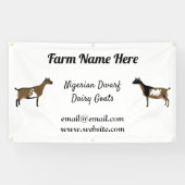 Personalisierte Nigerianische Zwerg-Milchziegensho Banner (Horizontal)