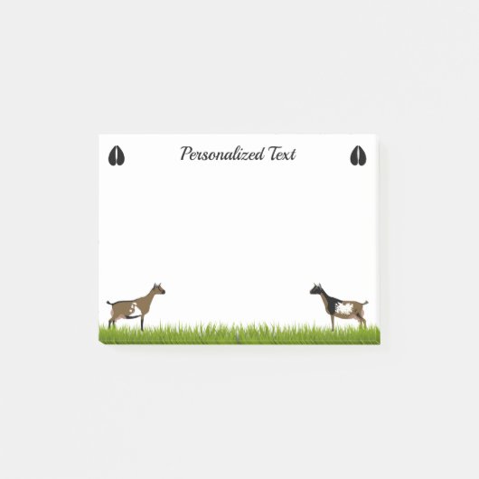 Personalisierte nigerianische Zwerg Post-it Klebezettel (Vorderseite)