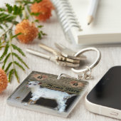 Personalisierte nigerianische Zwerg Schlüsselanhänger (Vorderseite rechts)