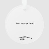 Personalisierte Nissans 370Z Ornament (Rückseite)