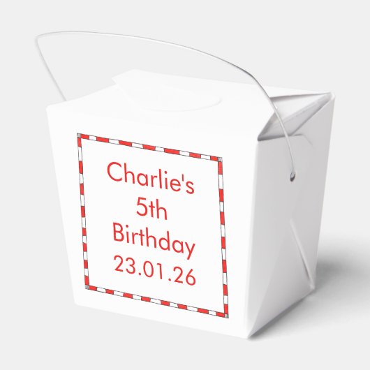 Personalisierte Noah-Arche Geschenkschachtel (Rückseite)