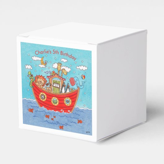 Personalisierte Noah-Arche Geschenkschachtel (Vorderseite)