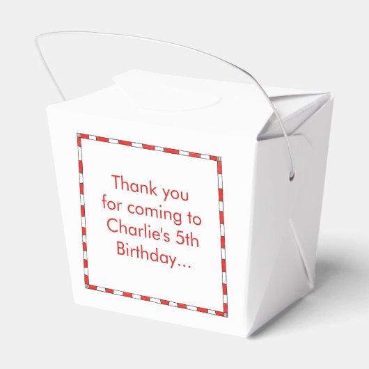 Personalisierte Noah-Arche Geschenkschachtel (Rückseite)