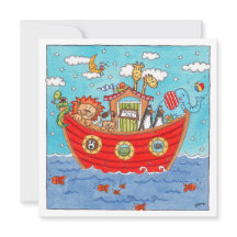 Personalisierte Noah's Ark Birthday Einladung