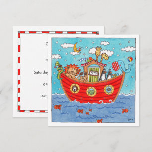 Personalisierte Noah's Ark Birthday Einladung