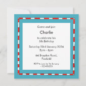 Personalisierte Noah's Ark Birthday Einladung (Rückseite)