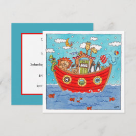 Personalisierte Noah's Ark Birthday Einladung