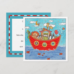 Personalisierte Noah's Ark Birthday Einladung