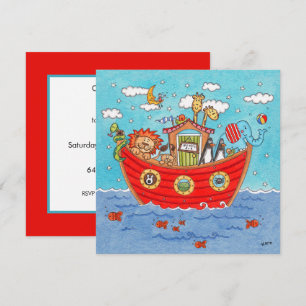 Personalisierte Noah's Ark Birthday Einladung