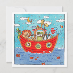 Personalisierte Noah's Ark Birthday Einladung
