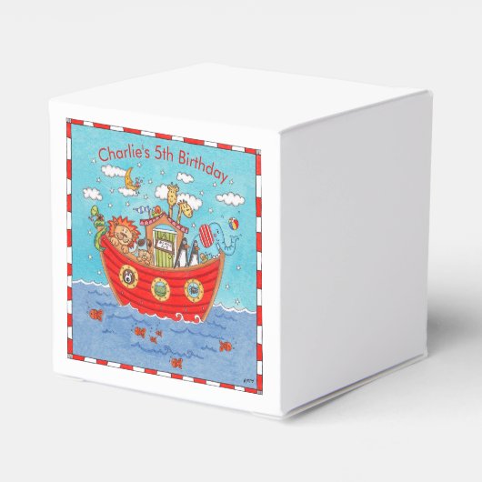 Personalisierte Noahs Geburtstag Geschenkschachtel (Rückseite)
