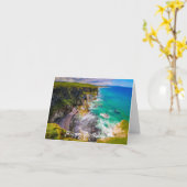 Personalisierte nordirische Küstenkarte Karte (Gelbe Blume)