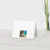 Personalisierte nordirische Küstenkarte Karte (Rückseite)