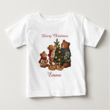 Personalisierte nordische Bärenfamilie Weihnachtsb