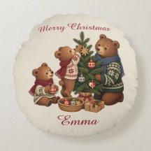 Personalisierte nordische Bärenfamilie Weihnachtsb
