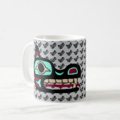 Personalisierte Nordwestküsten-Wolf-Tasse Kaffeetasse (Vorderseite Links)