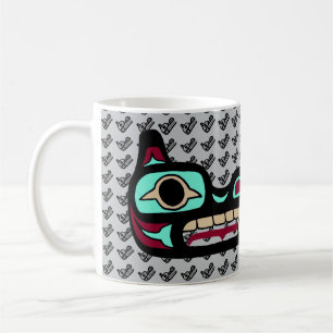 Personalisierte Nordwestküsten-Wolf-Tasse Kaffeetasse