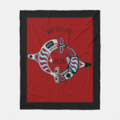 Personalisierte Nordwestküsteorca-Decke Fleecedecke (Vorderseite)