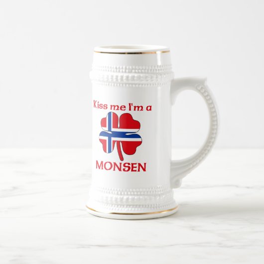 Personalisierte norwegische küssen mich, den ich bierglas (Rechts)