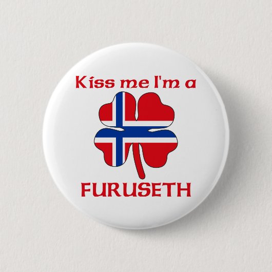 Personalisierte norwegische küssen mich, den ich button (Vorderseite)