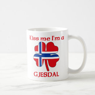 Personalisierte norwegische küssen mich, den ich kaffeetasse