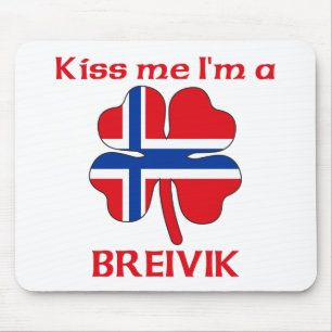 Personalisierte norwegische küssen mich, den ich mousepad