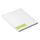 Personalisierte Note Pads A note from.. | Grün Notizblock (angewinkelt)