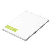 Personalisierte Note Pads A note from.. | Grün Notizblock (Rotiert)