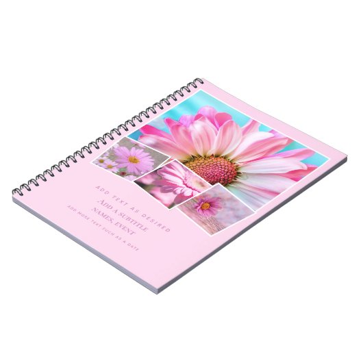 Personalisierte Notebook-Add-Fotos Textgeschenkide Notizblock (Linke Seite)
