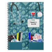 Personalisierte Notebook-Blume Notizblock (Vorderseite)