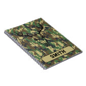 Personalisierte Notebook-Woodlands-Camouflage Notizblock (Rechte Seite)