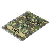 Personalisierte Notebook-Woodlands-Camouflage Notizblock (Linke Seite)