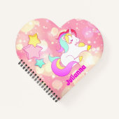 Personalisierte Notebooks für Kinder, Mädchen Notizblock (Vorderseite)