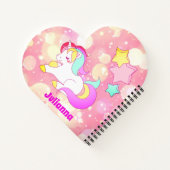 Personalisierte Notebooks für Kinder, Mädchen Notizblock (Rückseite)