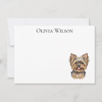 Personalisierte Notecards mit Yorkie