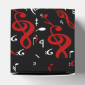 Personalisierte Noten in Rot und Schwarz Geschenkschachtel (Oben)