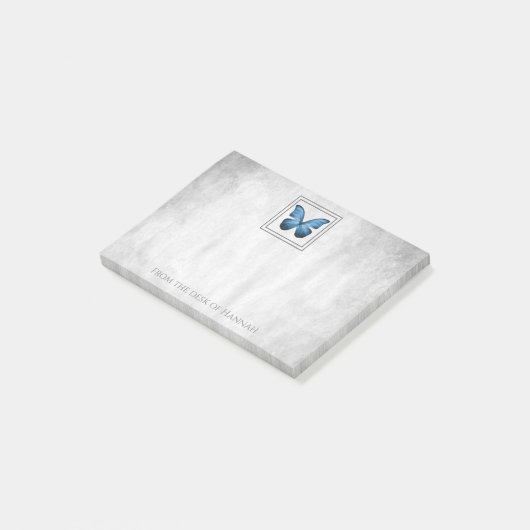 Personalisierte Noten von Blue Butterfly Post-it Klebezettel (angewinkelt)