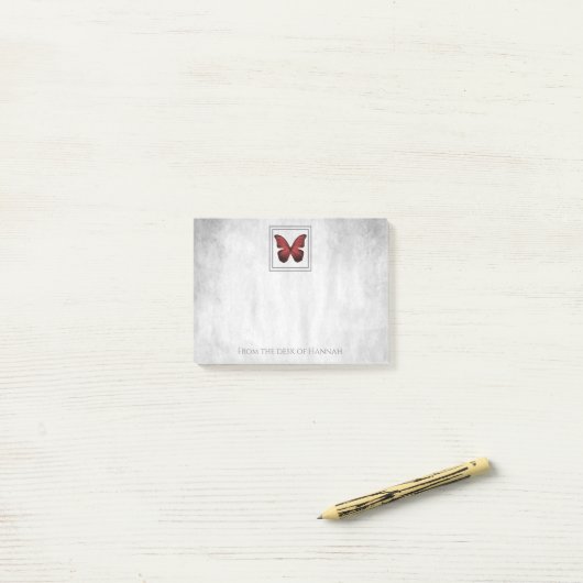 Personalisierte Noten von Red Butterfly Post-it Klebezettel (Auf Schreibtisch)