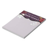 Personalisierte Notepad Plum Lila Rose Gold Geomet Notizblock (Rotiert)