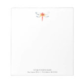 Personalisierte Notepads Wasserfarbene Rote Dragon Notizblock (Vorderseite)