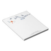Personalisierte Notepads Wasserfarbene Rote Dragon Notizblock (angewinkelt)