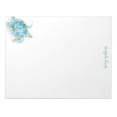 Personalisierte Notepads Wasserfarbenschildkröte Notizblock (Vorderseite)