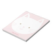 Personalisierte Notizblöcke für Kinder Kitty (Rotiert)
