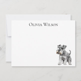Personalisierte Notizen mit Minischnauzer