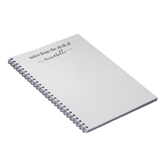 Personalisierte Notizen vom Schreibtisch Notizblock (Rechte Seite)