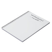 Personalisierte Notizen vom Schreibtisch Notizblock (Linke Seite)