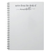 Personalisierte Notizen vom Schreibtisch Notizblock (Vorderseite)