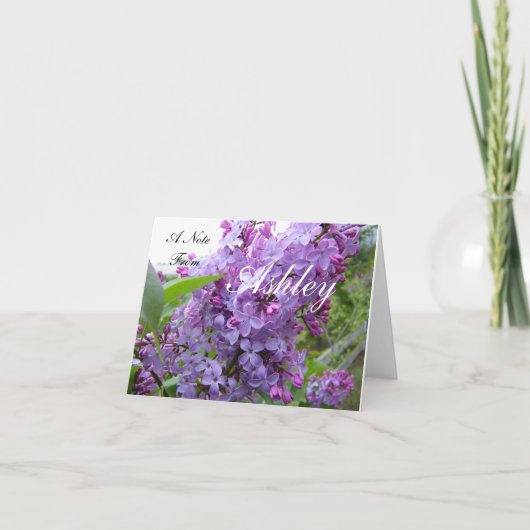 Personalisierte Notizkarte (Vorderseite)