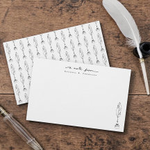 Personalisierte Notizkarten Quill & Ink Schreibwar