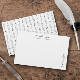 Personalisierte Notizkarten Quill & Ink Schreibwar Briefpapier